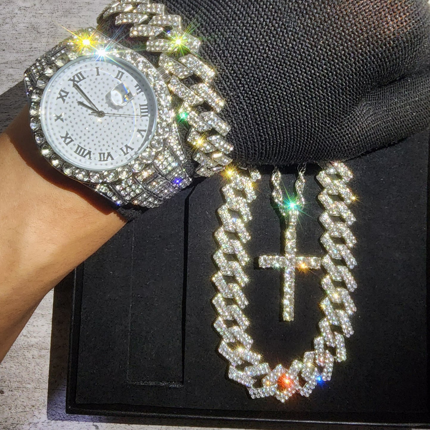 SET DE RELOJ BLANCO DE 4 PIEZAS