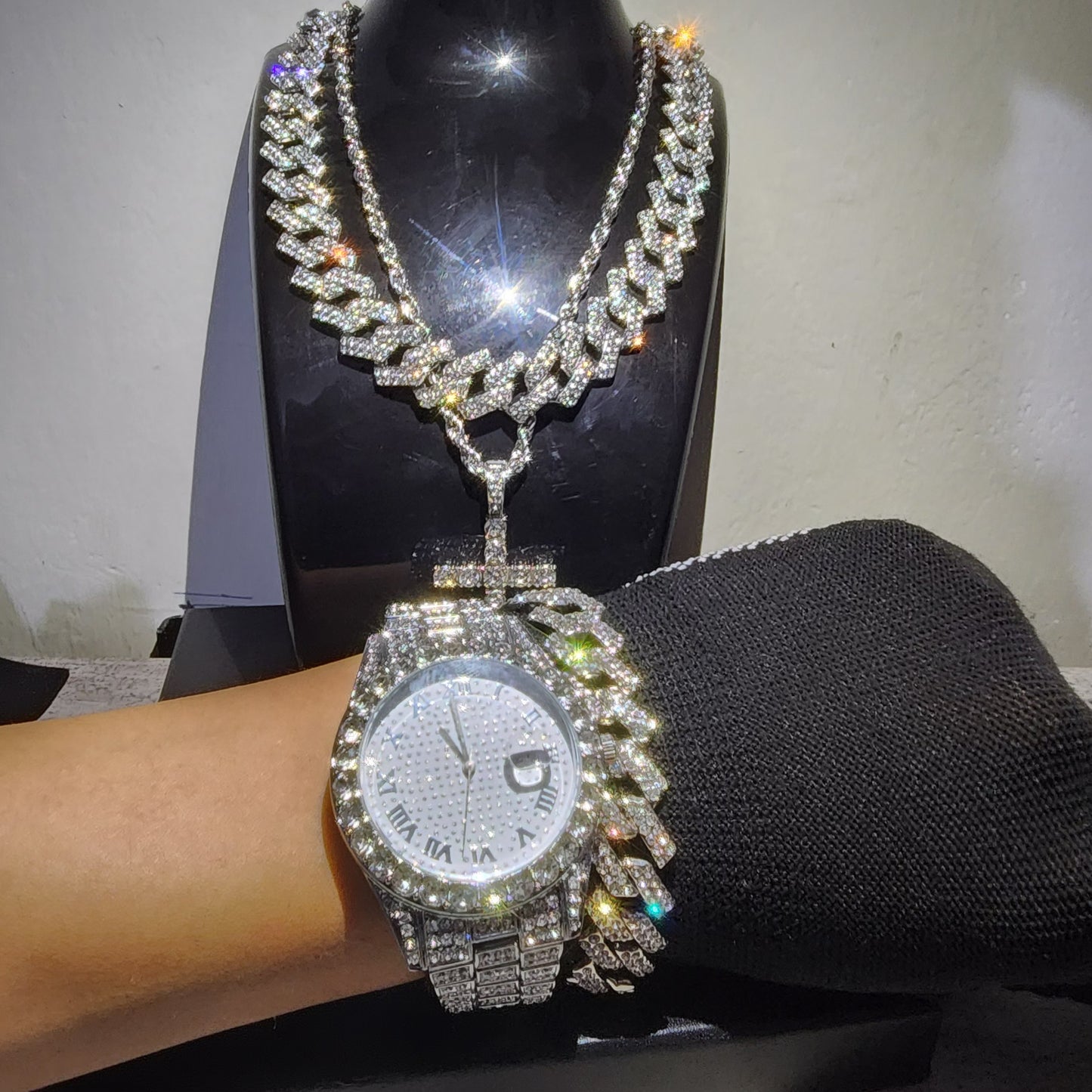 SET DE RELOJ BLANCO DE 4 PIEZAS