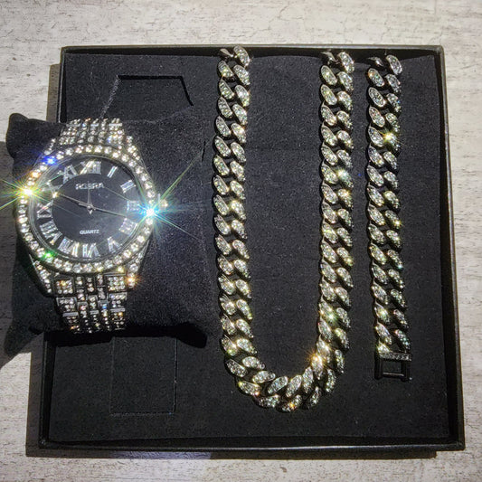 SET DE RELOJ NEGRO