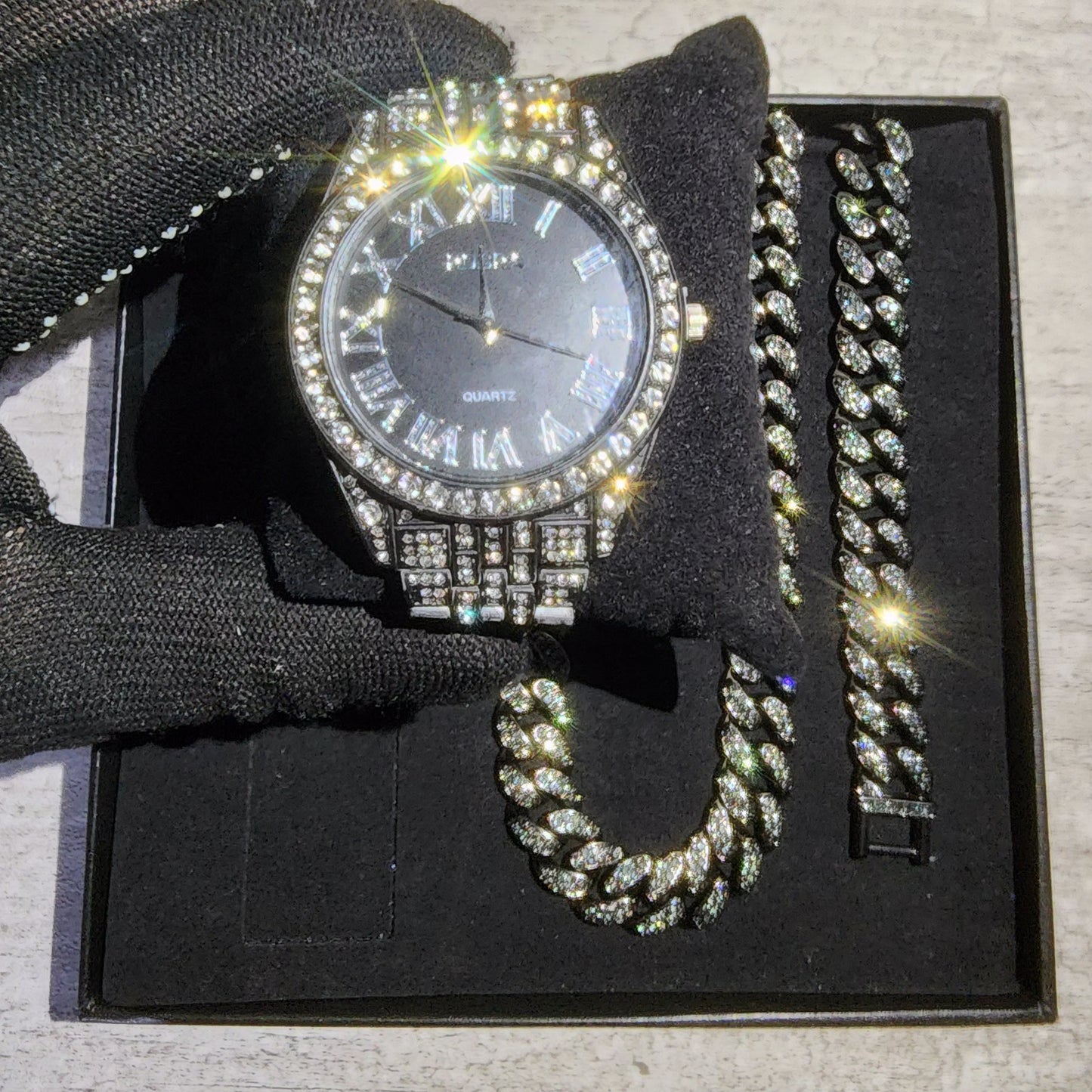 SET DE RELOJ NEGRO