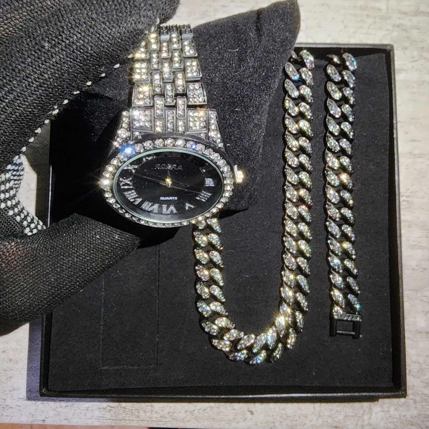 SET DE RELOJ NEGRO