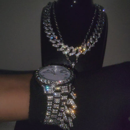 SET DE RELOJ BLANCO DE 4 PIEZAS